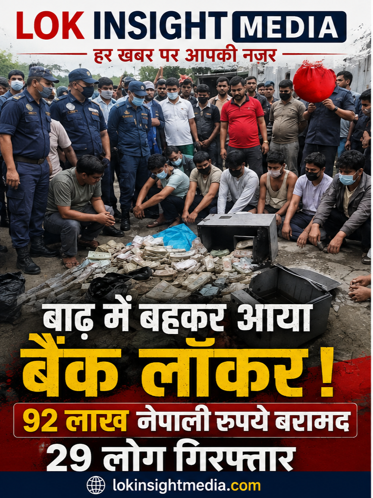 नेपाल की विनाशकारी बाढ़ में बहकर धादिंग की त्रिशूली नदी किनारे पहुंचे बैंक सेफ को तोड़कर नकदी निकालने के आरोप में 29 लोग गिरफ्तार हुए। 92.68 लाख नेपाली रुपये बरामद।