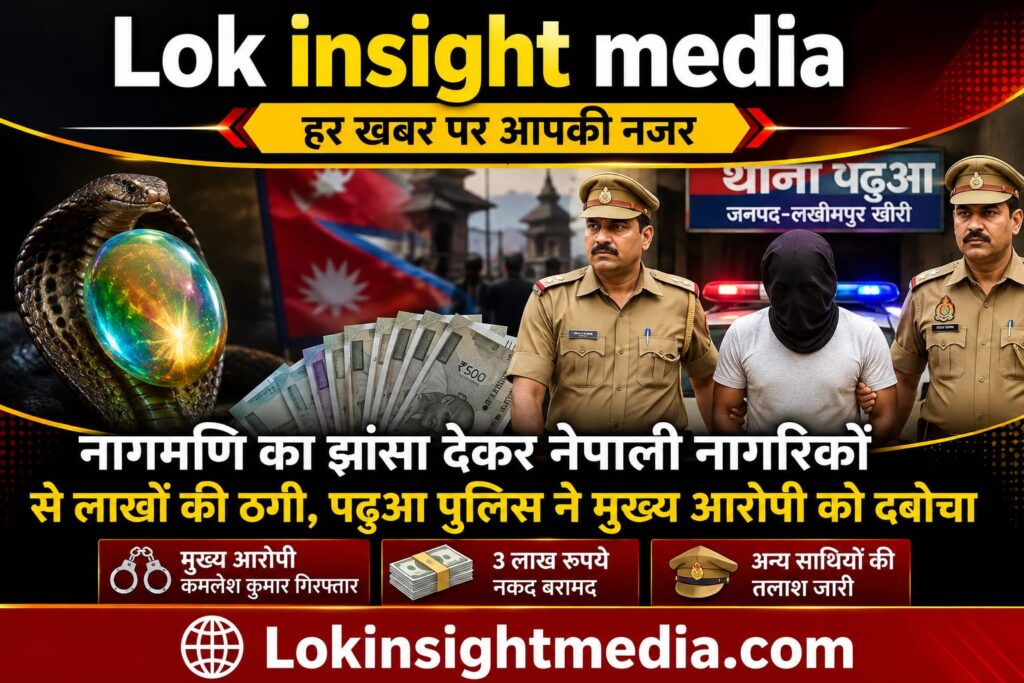 नागमणि देने का झांसा देकर कथित ठगी के मामले में पढ़ुआ पुलिस की कार्रवाई।